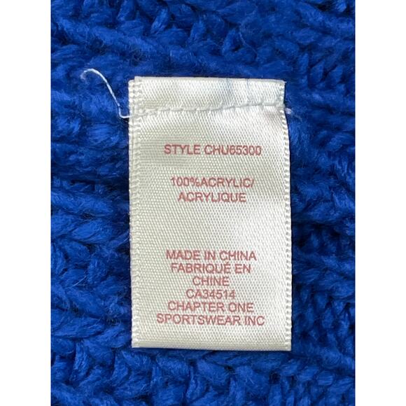 Autres Filles Chunky Knit Turtleneck Sweater Blue Acrylic Ribbed Women’s Size M - Picture 8 of 9